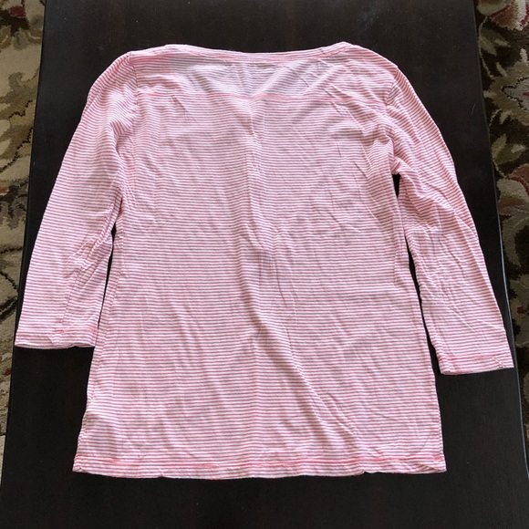 GAP Women’s 3/4 Sleeve Casual Blouse Striped Shirt - Picture 9 of 16